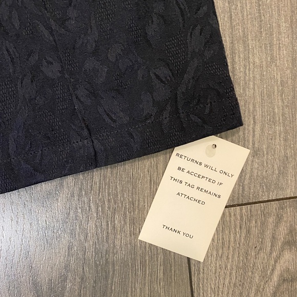 For Love & Lemons Luella Jacquard Cigarette Crop Pants Size L NWT - Picture 7 of 13